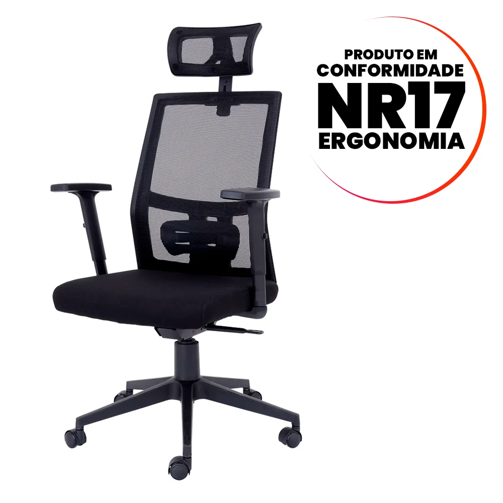  Cadeira Escritório Flex Presidente