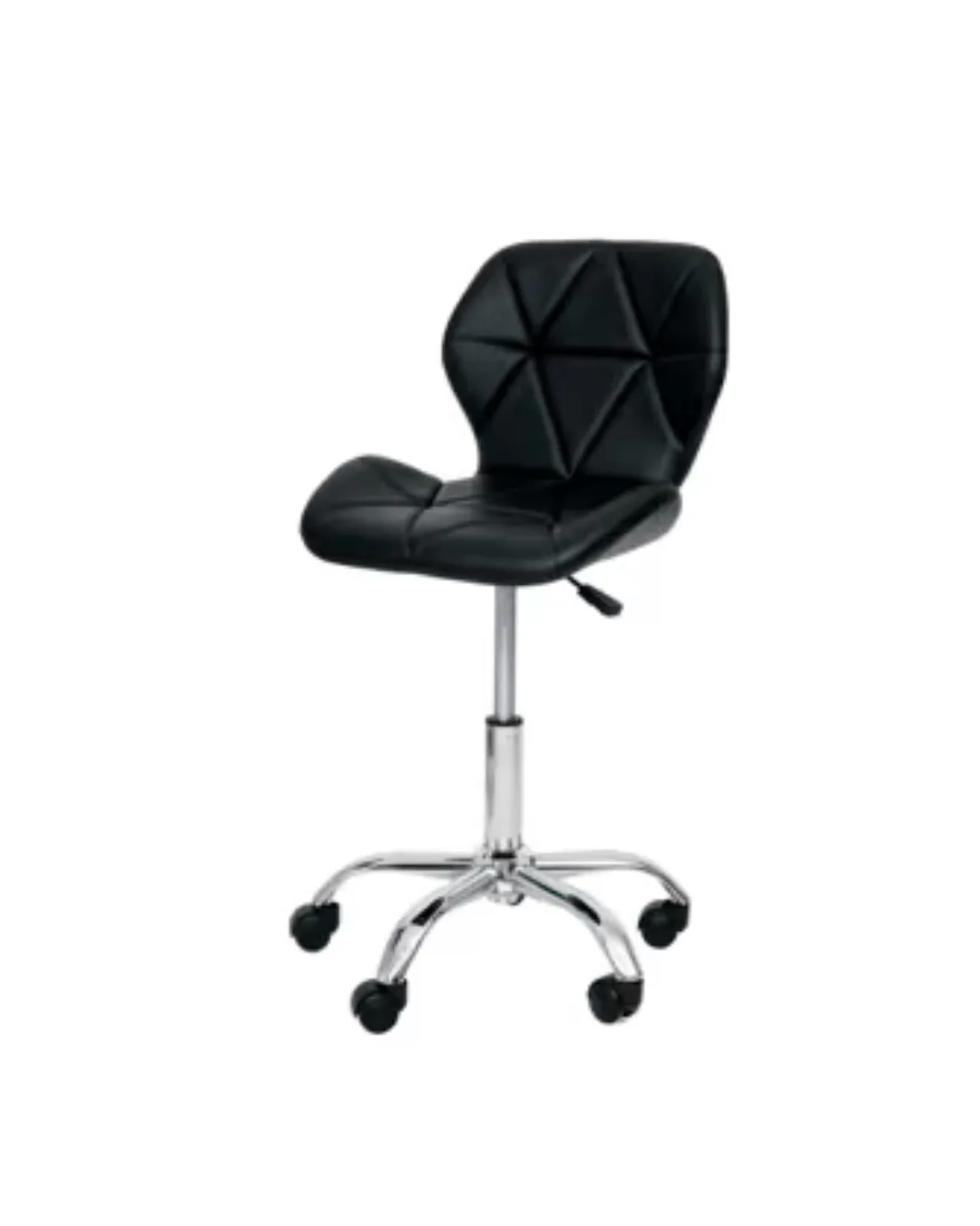Cadeira Office Eiffel Slim com estofado de couro sintético Preta