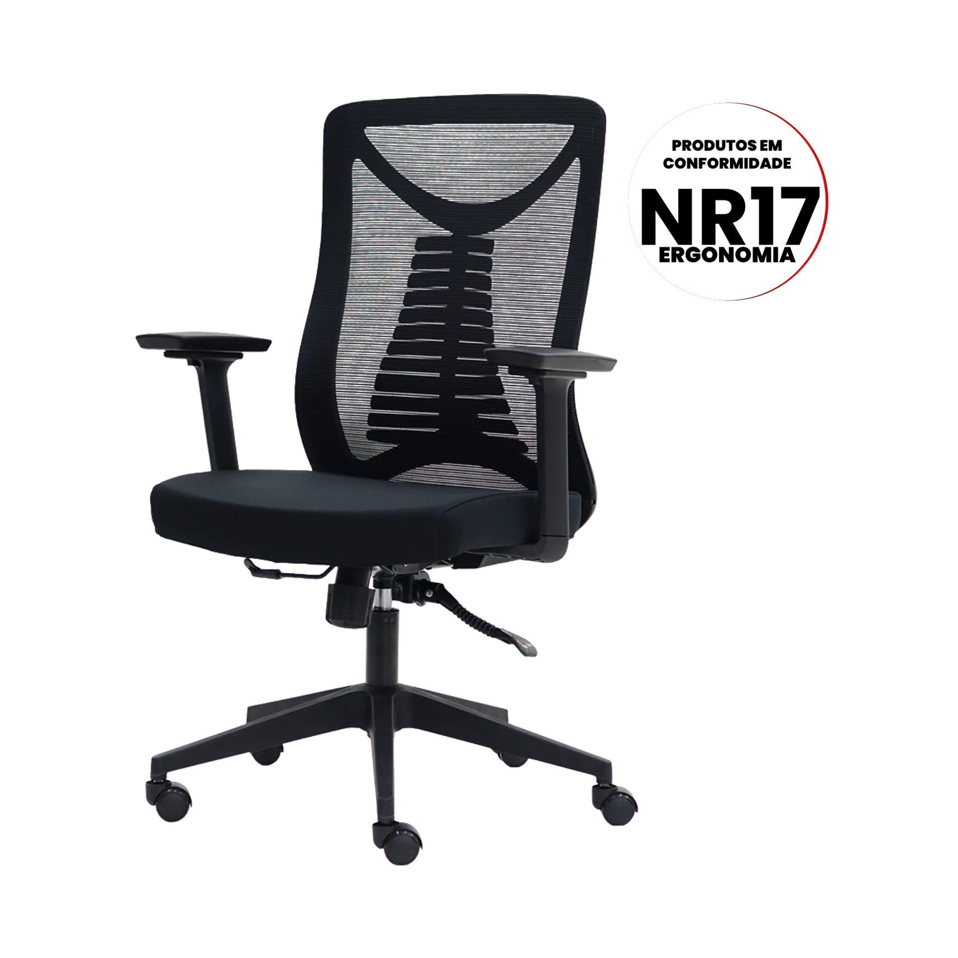CADEIRA ESCRITORIO VERT DIRETOR BAIXA MESH 