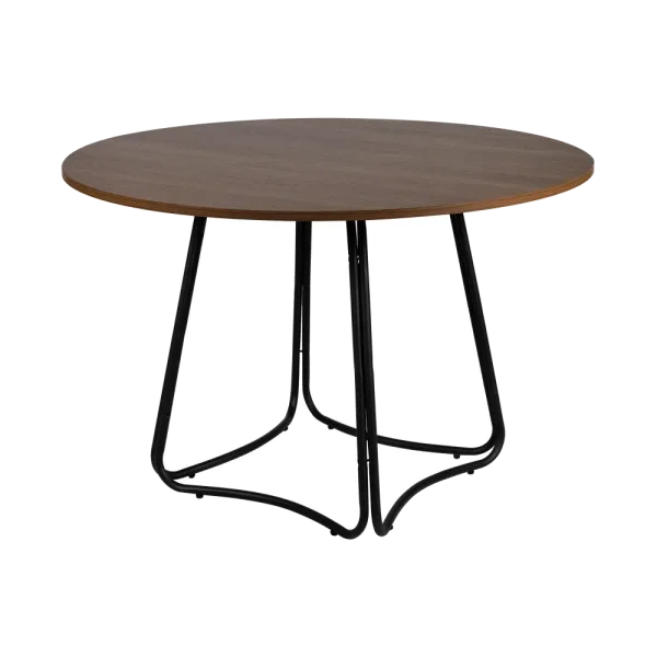 MESA STELLA REDONDA BASE DE METAL CURVADA