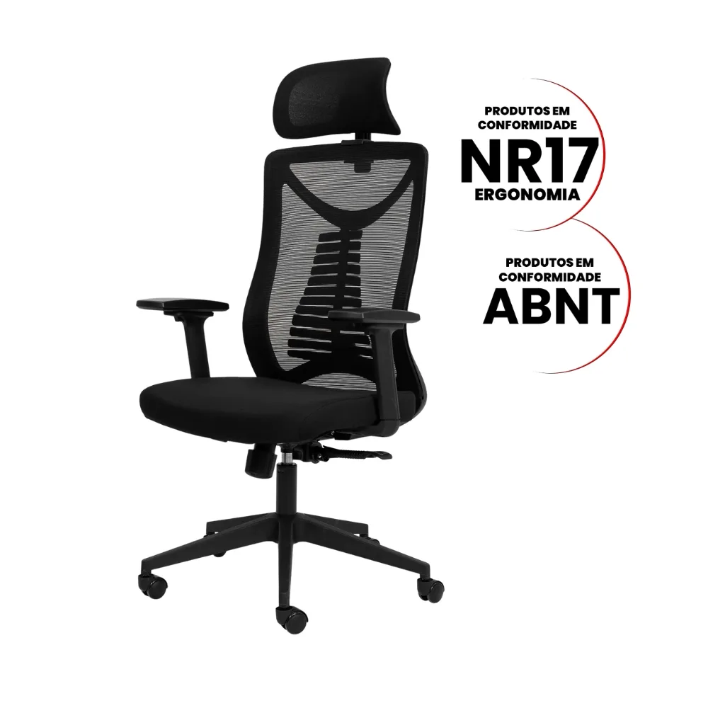  CADEIRA ESCRITORIO VERT DIRETOR ALTA MESH 